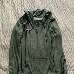 We Wander Split Neck Hoodie